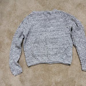 NWT Black and White V-Neck Sweater, Size L